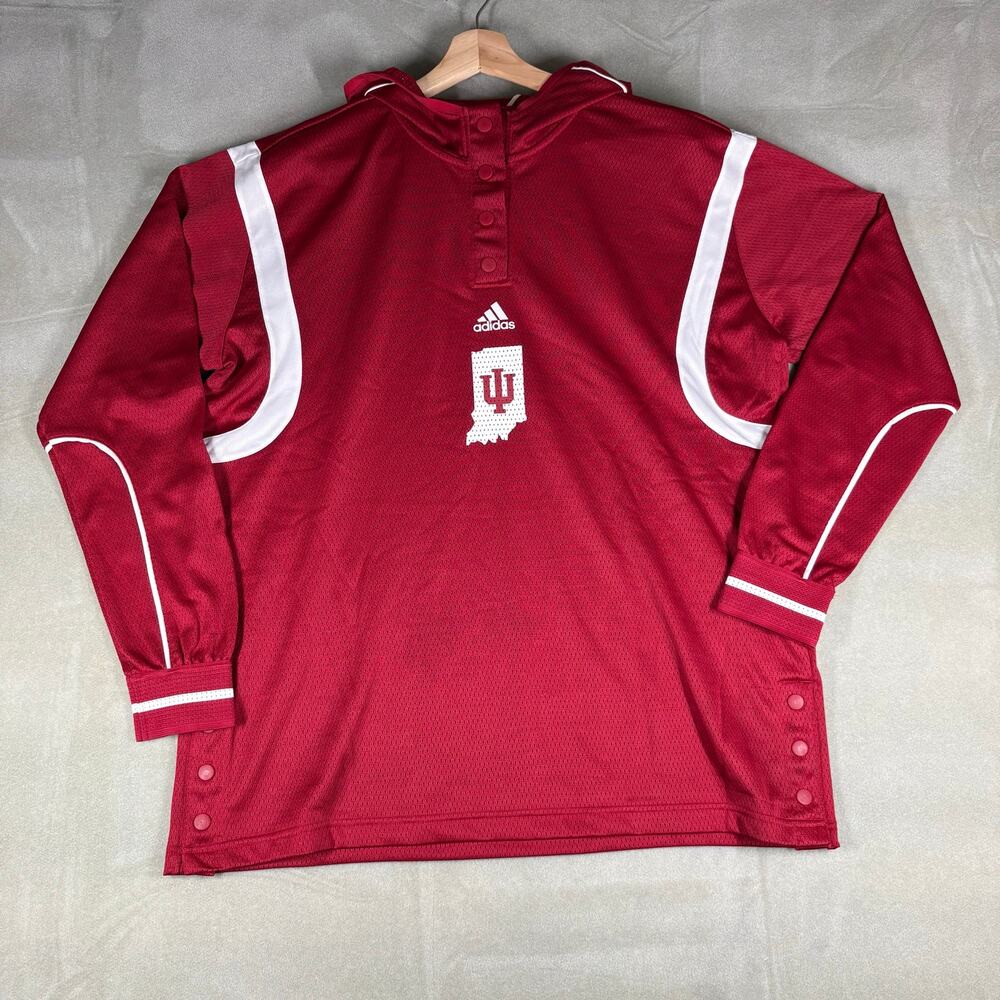 Adidas Indiana Hoosiers Hooded Shooting Shirt Mens XL2 Red Basketball Hoodie